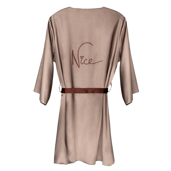 💥SALE💥Naughty Nude Reversible Robe - Picture 6 of 10